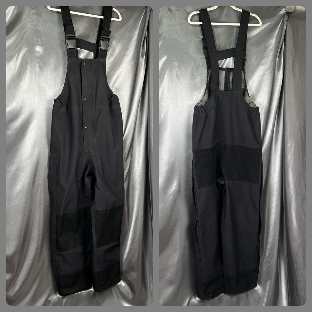 Log House Designs Gore Tex Bib Overalls /‎ Pants Mens Large Double Knee Vintage